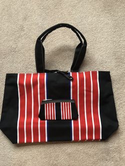 2 Piece Canvas Tote Bag Set