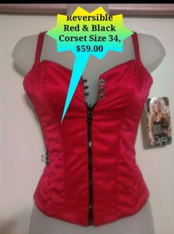 Corsets Doble sides Red and Black. Read details below for more Specials information