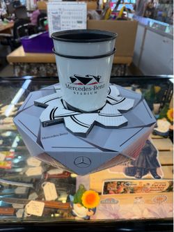 Mercedes-Benz Stadium Atlanta Souvenir Cups And Holder 2024 New