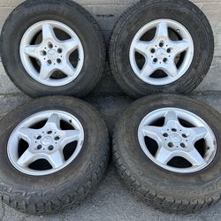 Mercedes Benz ML class SUV 16x8 aluminum wheels and tires 5x112mm
