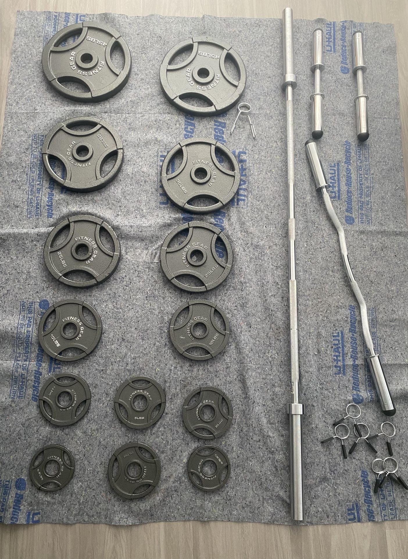 Fitness Gear 300lbs Weight Set - 2” 