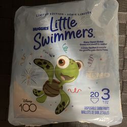 Huggies Little Swimmers Disposable Swim Diapers, Size 3 (16-26 lbs), 20 Ct