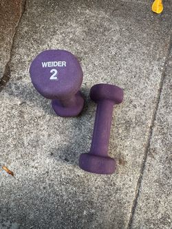 Weider 2 lb Neoprene Dumbbells Pair
