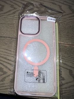 iPhone 16 Pro Max Pink Clear MagSafe case