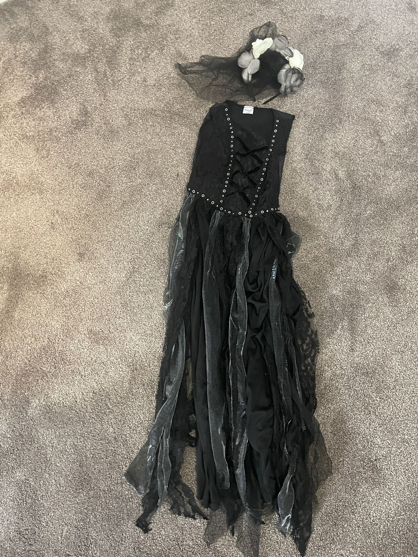 Girls Cemetery Bride Costume Halloween Dress