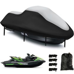 Jet Ski Cover 3 Seater,Upgraded 420D Heavy Duty Waterproof Waverunner Cover