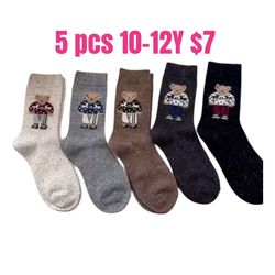 5 pcs socks new boys or girls 10-12 ❤️❤️