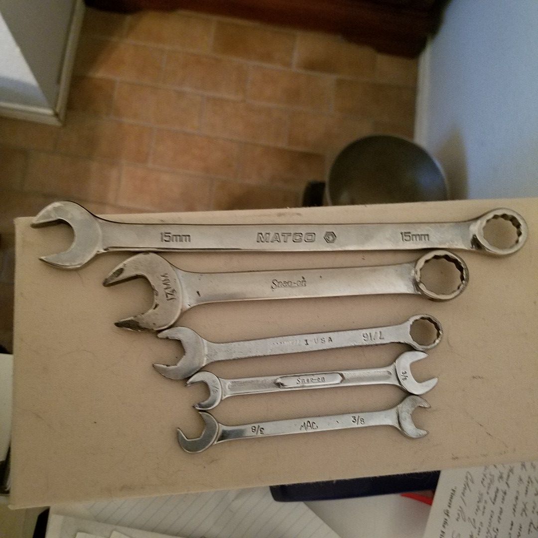 PREMIUM U.S. Wrenches by Snap-On, MATCO, MAC & CORNWELL 5 TOTAL 2 METRIC