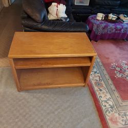 Large  Oak Wood TV stand