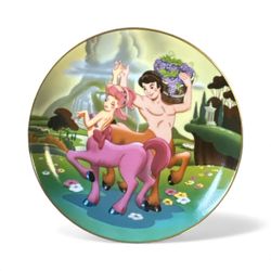 Wvintage Walt Disney Fantasia collector's plate 6”commemorating the film's 50th anniversary in 1990. The scene depicted is from the "Beethoven's Sixth