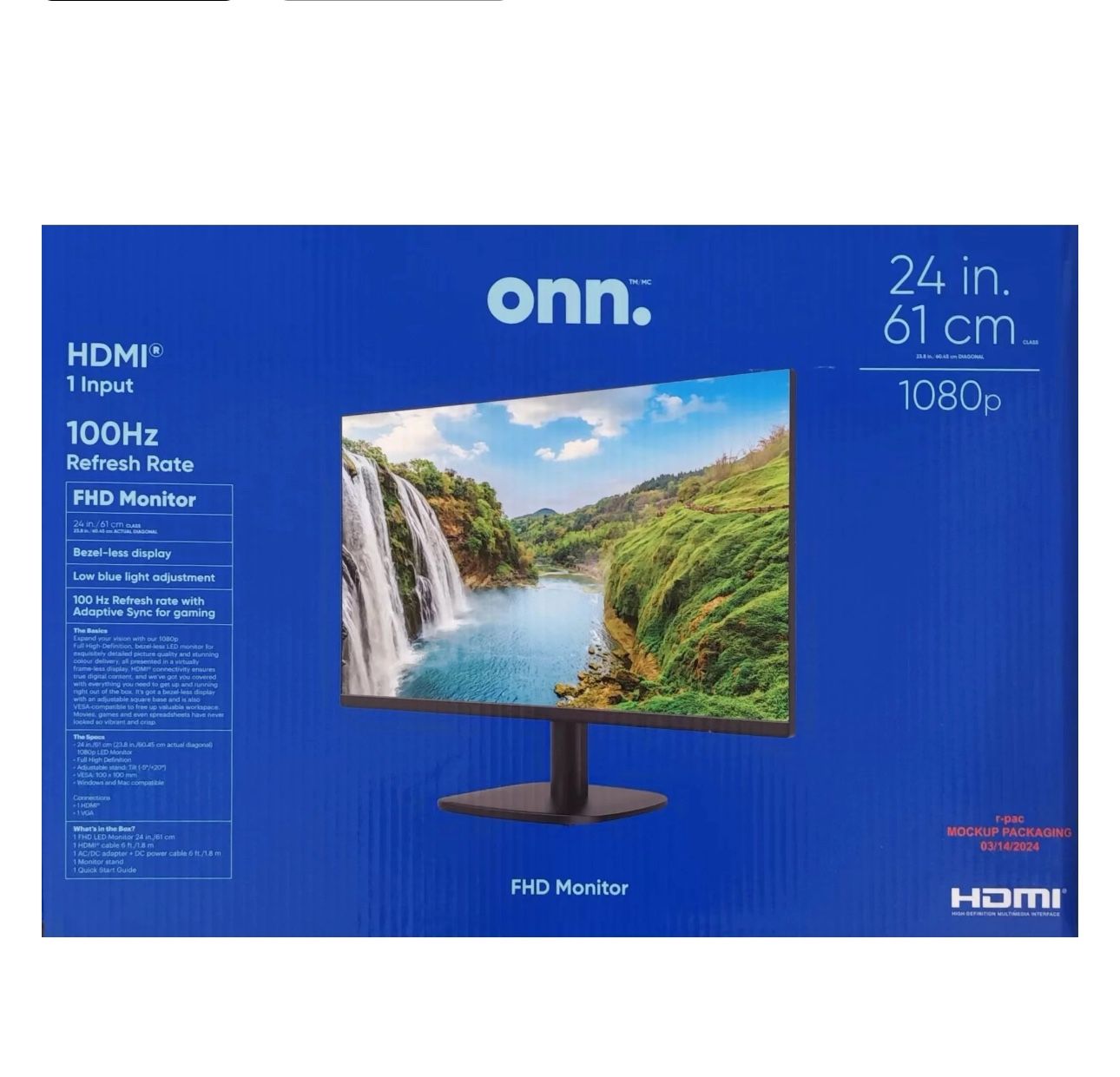 Taking Offers New. Open Box 24” Monitor