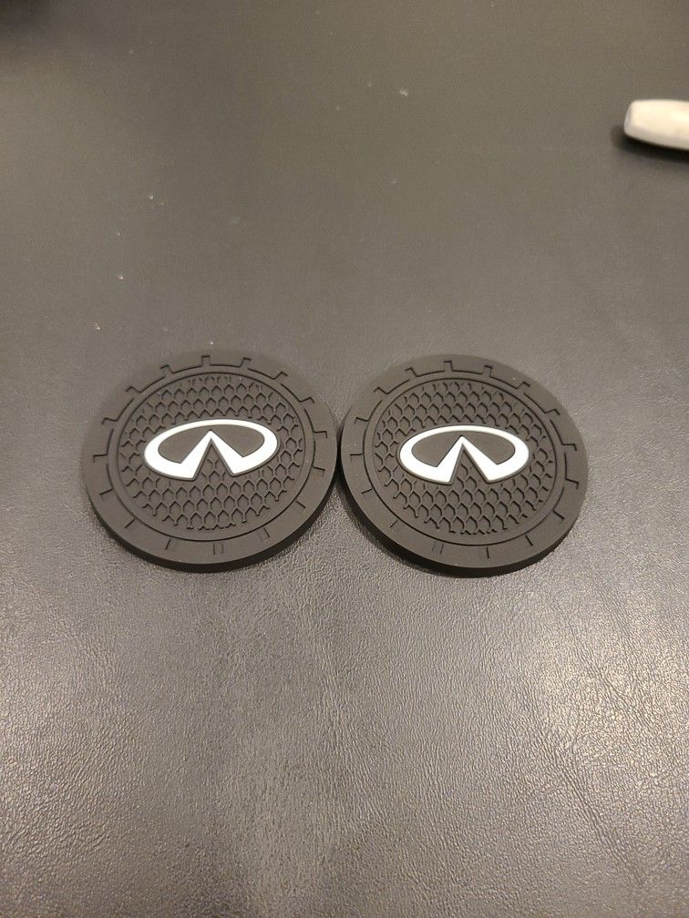 pair of cup holder inserts For Infiniti