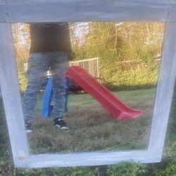 Wooden Framed Mirror-29.5” X 29.5”