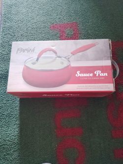 Parini 1.5 qt non-stick aluminum enamel sauce pan