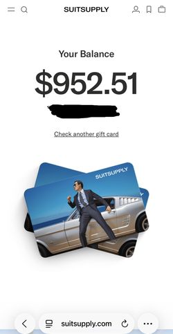 💼 $952.51 Suitsupply Gift Card • ONLY $575 • Save $377 Instantly 👔🔥Negiotable