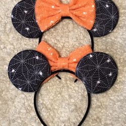 Disney Ears - HALLOWEEN - Spiderwebs