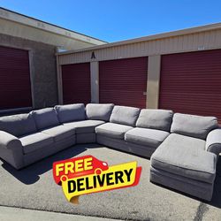 Light Grey Sectional - DELIVERY AVAILABLE 