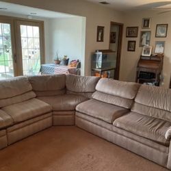 Sectional Couch Set With Pull Out Bed 