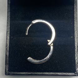 Single White Gold Diamond Earring