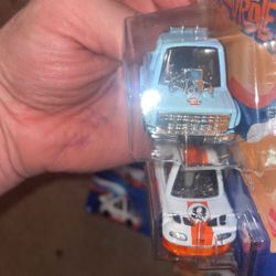 Hit Wheels Gulf Tooned Mini Toyota Supra FF Supra Tooned
