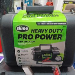 Slime 40026 2X Heavy Duty Pro Power Tire Inflator Air Pump Compressor Portable