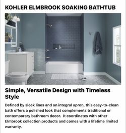 KOHLER Elmbrook 60 in. x 30.25 in. Alcove Deep Soaking Bathtub with Right-Hand Drain in White