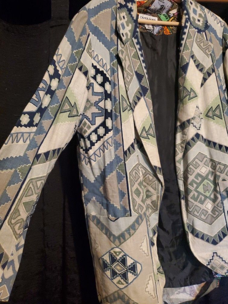Blue Tribal Blazer