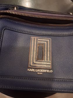 Karl Lagerfeld Paris Navy Blue Handbag