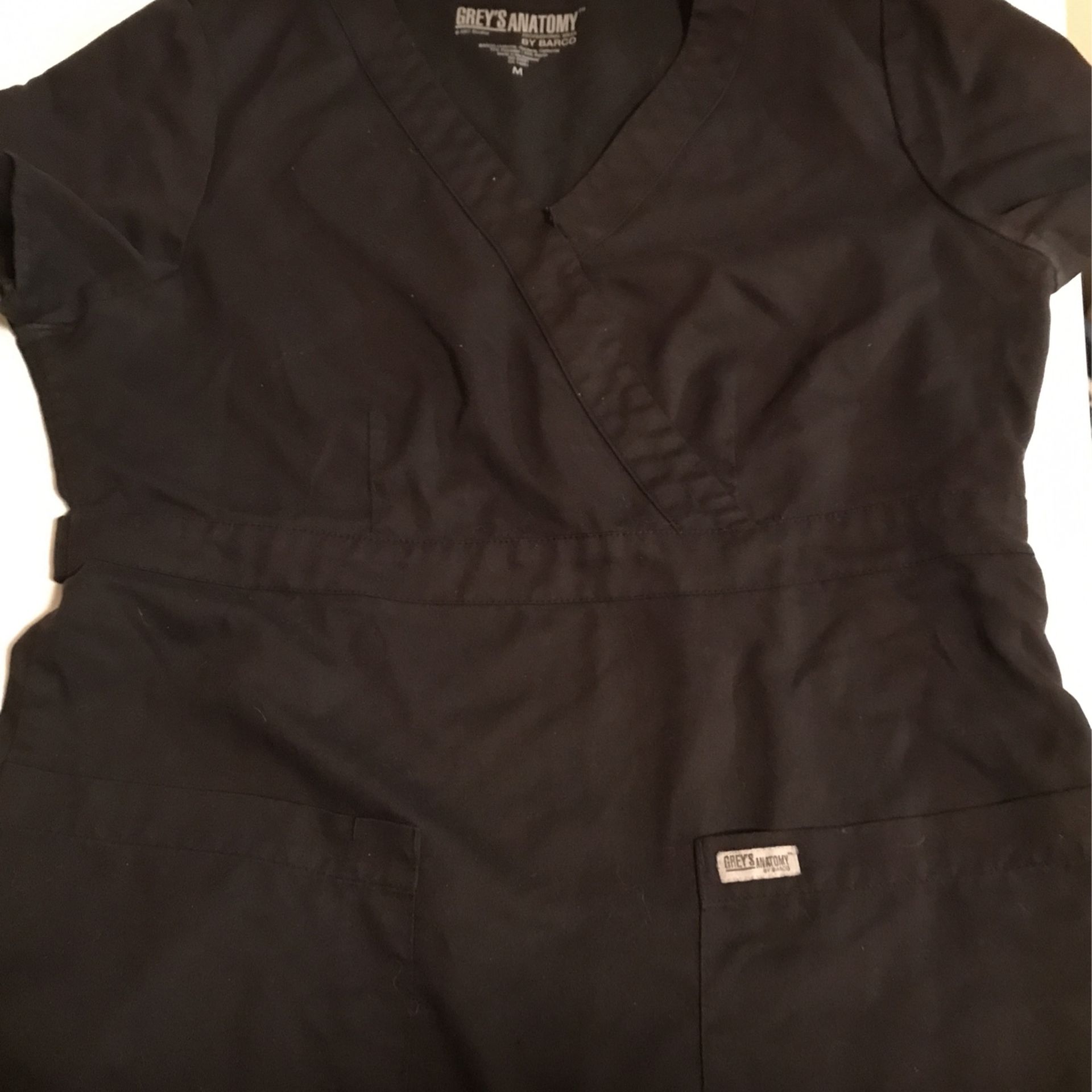 Black Medium Scrub Top