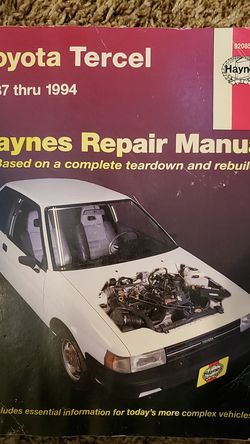 Haynes Toyota Tercel repair manual