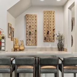 Like New 40 Bottle Rustic Wine Storage Riddling Rack X2 (80 Bottles Total)