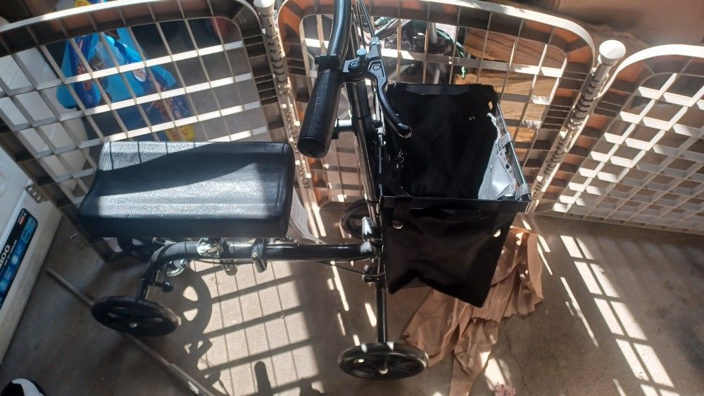 Equate Folding Knee Walker W/ Storage Bag