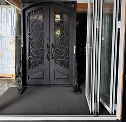 Front Door, Wrought Iron Door, 60"x96"