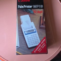 Vintage Canon Palm Printer MP 1D 10 Digit Battery Operated Calculator NEW IN BOX