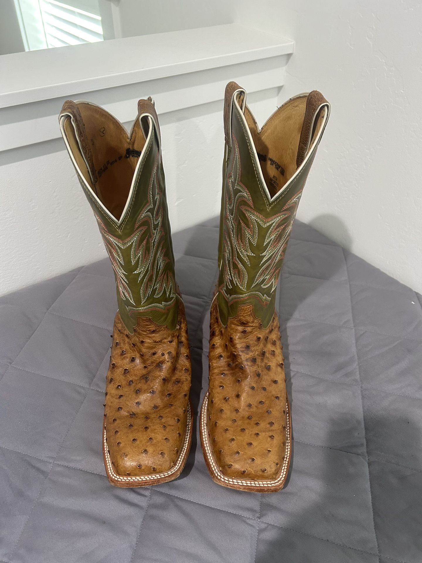 Cowboy Boots - Ostrich - Size 13EE