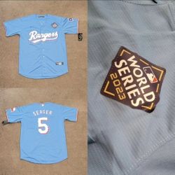 Corey Seager Texas Rangers World Series Baseball Jersey 