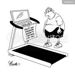 La cinta de correr necesita reparación / Treadmill needs repair
