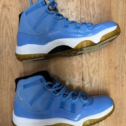 Nike Air Jordan Retro Blue Patent Leather High Top Basketball Sneakers US 11  