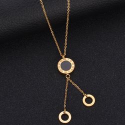 Famous Brand Tassel Shell Necklace Stainless Steel