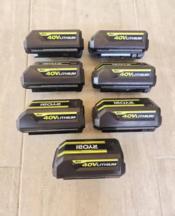 RYOBI 40V Battery 4Ah ($55 EACH)