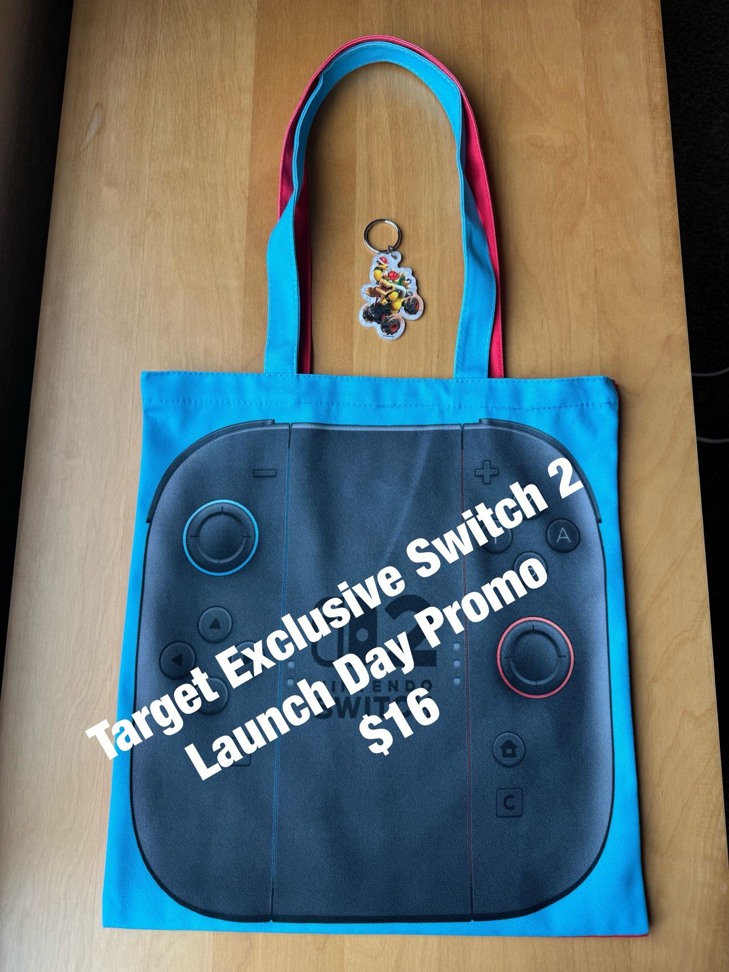 NEW Nintendo Switch 2 Promo Tote & Key Chain