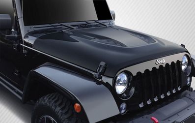 Blemished - 2007-2018 Jeep Wrangler Carbon Creations Power Dome Hood - 1 Piece 