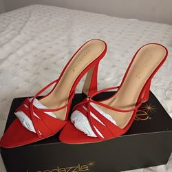 Amelie Dress Sandals (Salsa Red) 