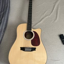 12 string acoustic/electric guitar 