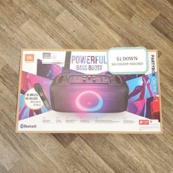 New JBL Partybox On The Go Bluetooth Speaker - 90 DAY WARRANTY - $1 DOWN - NO CREDIT NEEDED 