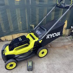 IRYOBI 40 V HP Hi Performance Advanced Technology 20" INCH BRUSHLESS PUSH MOWER, VERY LIGHT AND QUIET. COMES WITH 4 Ah  LITHIUM BATTERY HUSTLE FREE PU