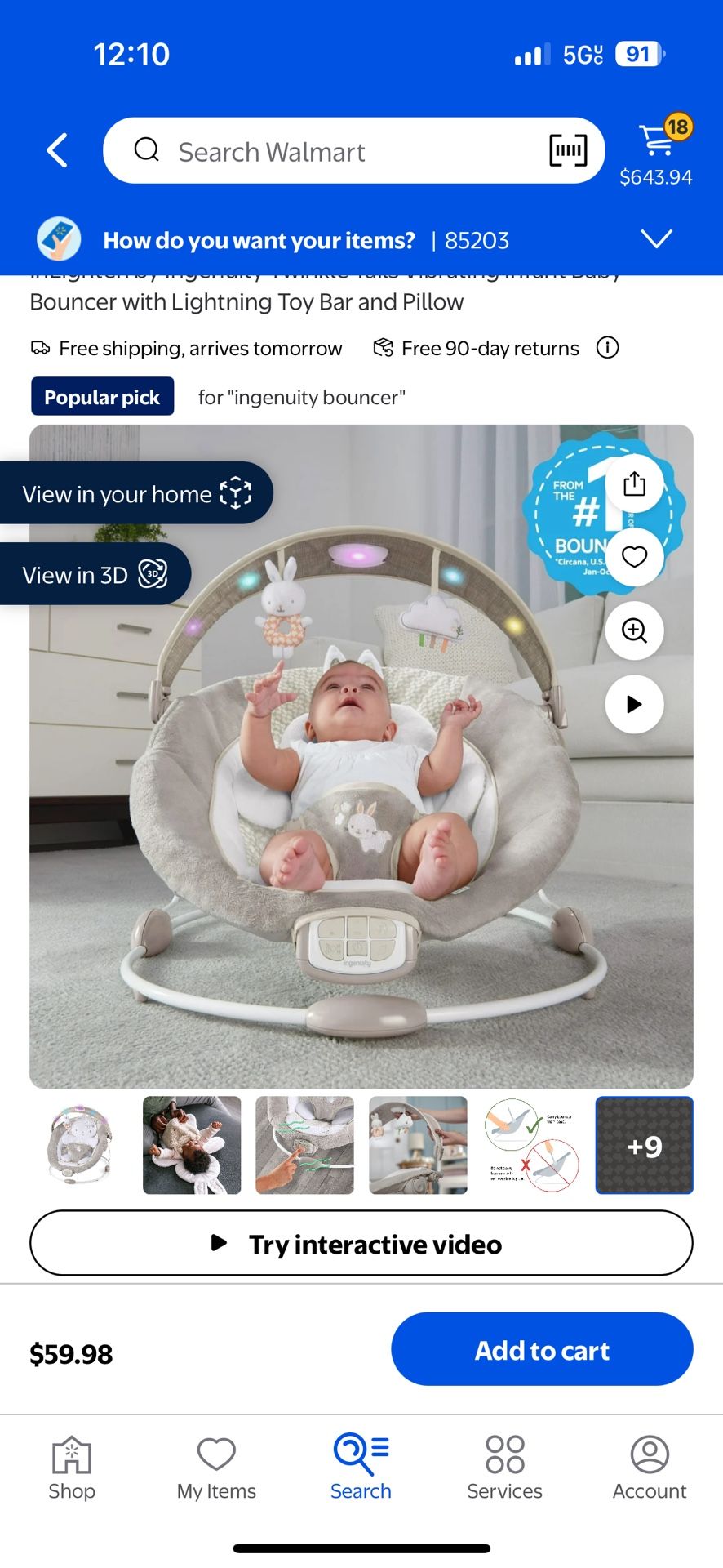 Baby Bouncer (Newborn-6mnths)