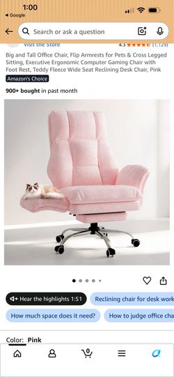 Big pink chair