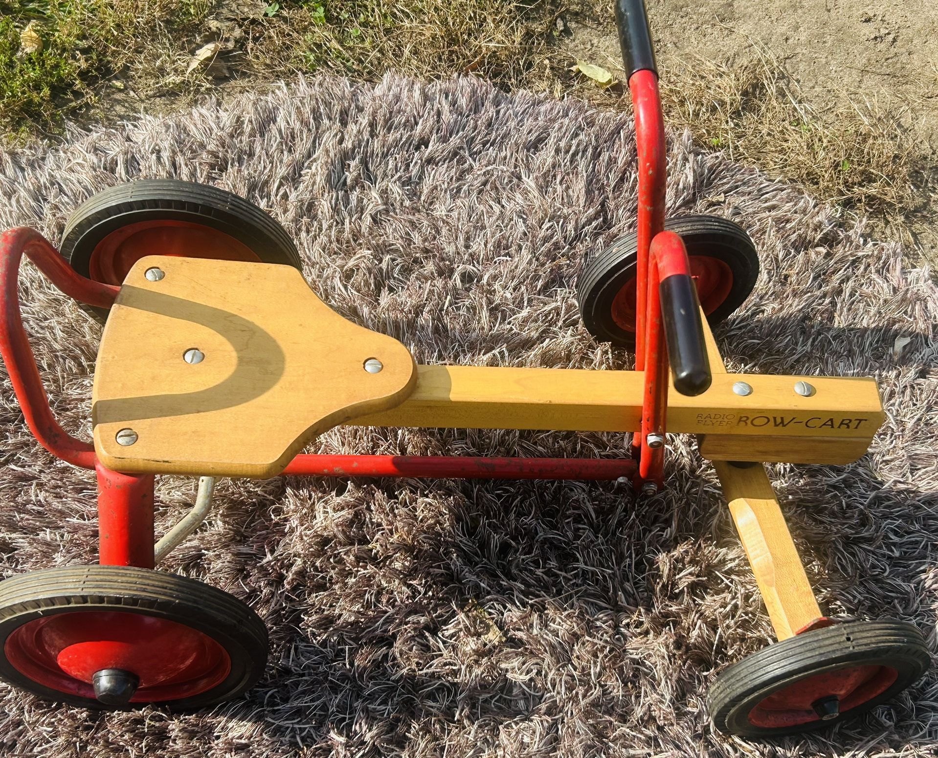 Antique American Flyer Pull- Cart Steel Frame