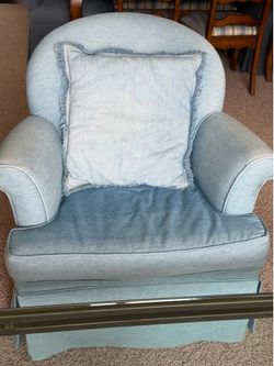 Beautiful and comfortable Denim chair $100
